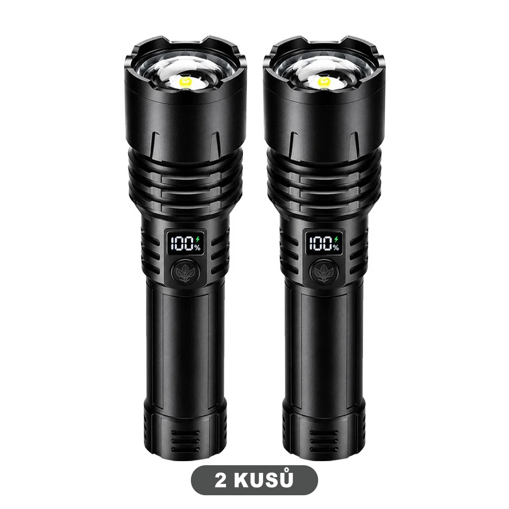 BVJ® Supervýkonná ultimátní taktická survival svítilna · PRODÁNO 2M+ KUSŮ · 80× jasnější · Výdrž až 120 h · Vojenská technologie COB LED