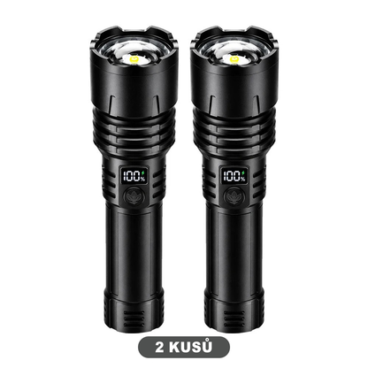 BVJ® Supervýkonná ultimátní taktická survival svítilna · PRODÁNO 2M+ KUSŮ · 80× jasnější · Výdrž až 120 h · Vojenská technologie COB LED