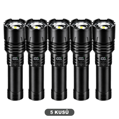 BVJ® Supervýkonná ultimátní taktická survival svítilna · PRODÁNO 2M+ KUSŮ · 80× jasnější · Výdrž až 120 h · Vojenská technologie COB LED