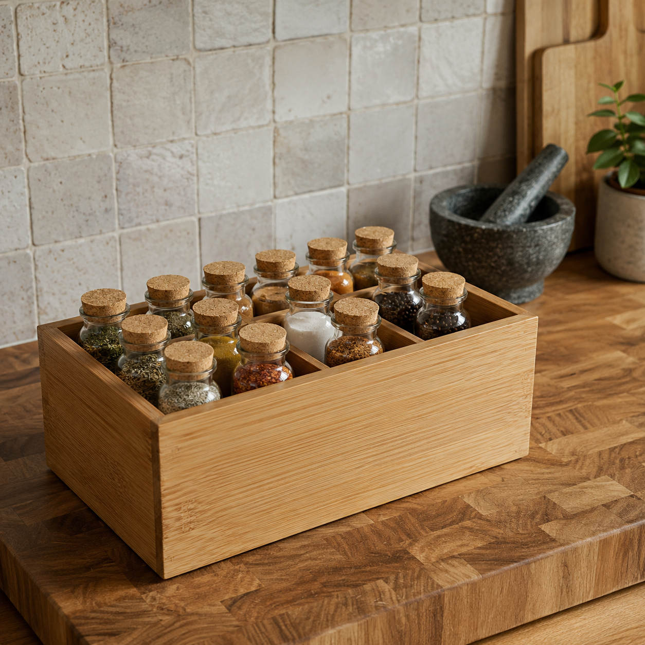 Wooden storage box