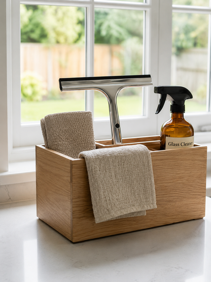 Stainless steel shower squeegee
