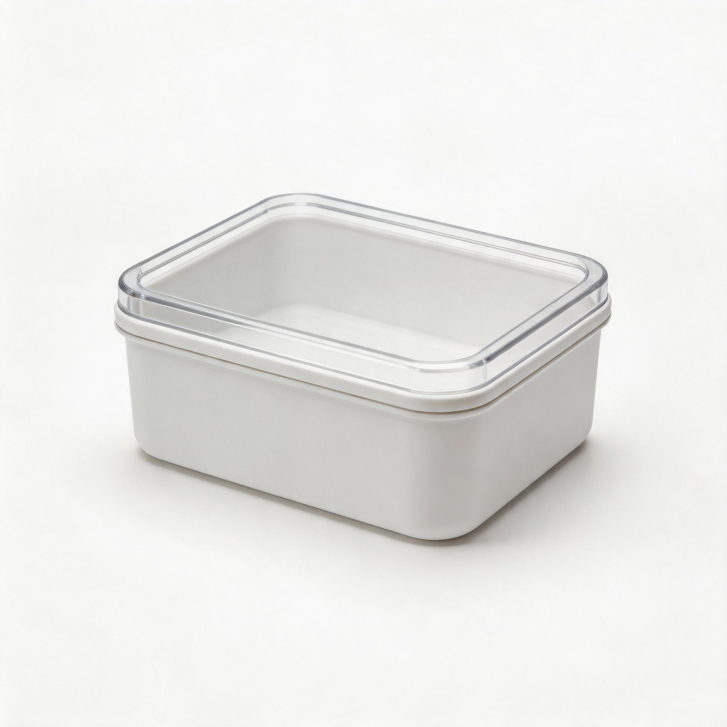 Household storage box with transparent lid